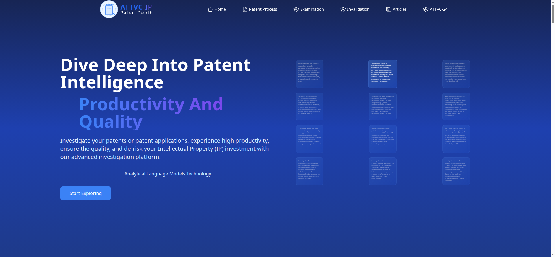 ATTVC Platform Screenshot