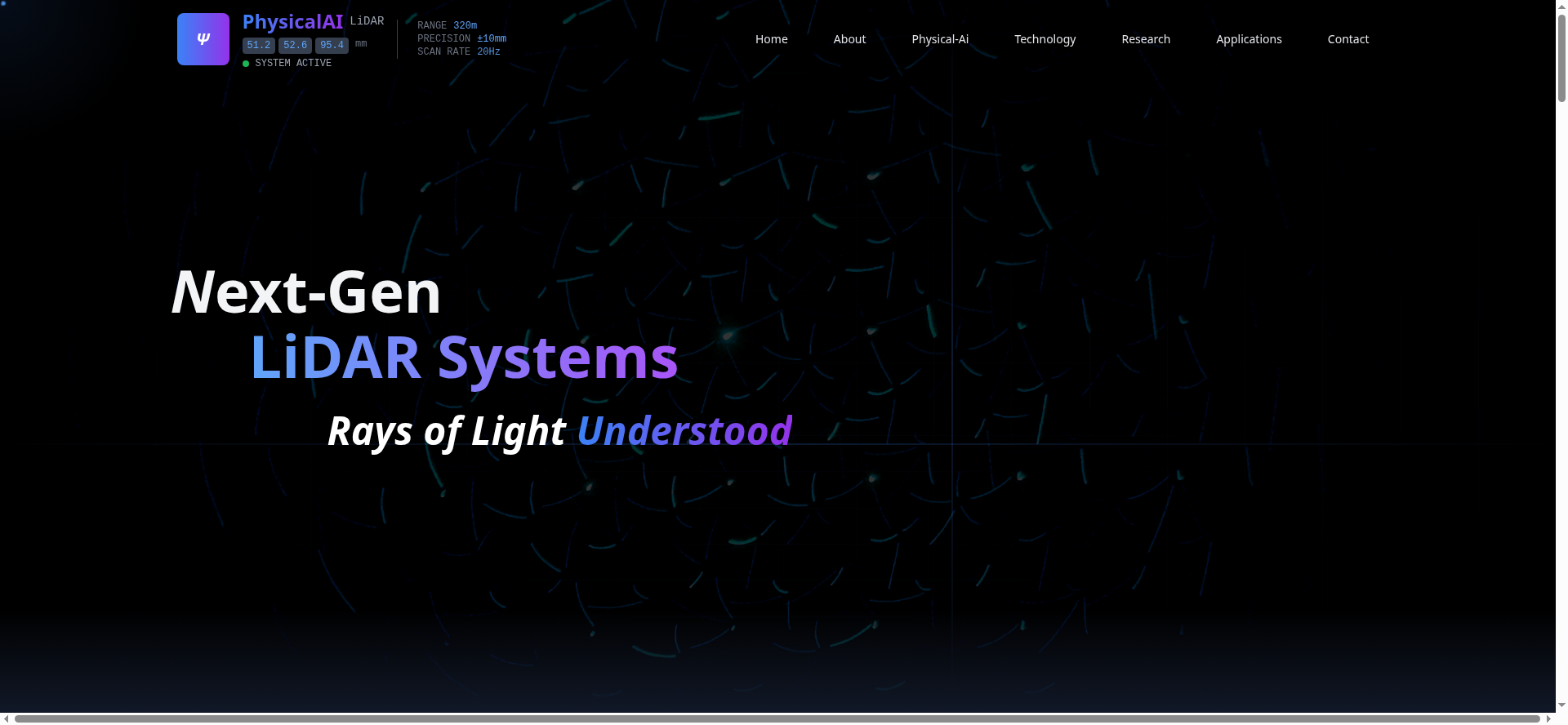 Physical AI Platform Screenshot